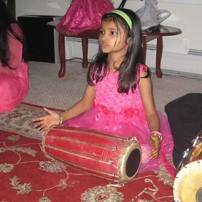 Image: Members of 3rd STEPS perform deusi bhailo during Tihar 2016