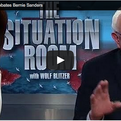 Image: Video: Sanders Gets All Up in Bachmann's Grill