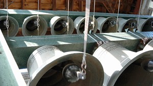A carillon in action