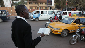 A Ugandan street missionary in God Loves Uganda.