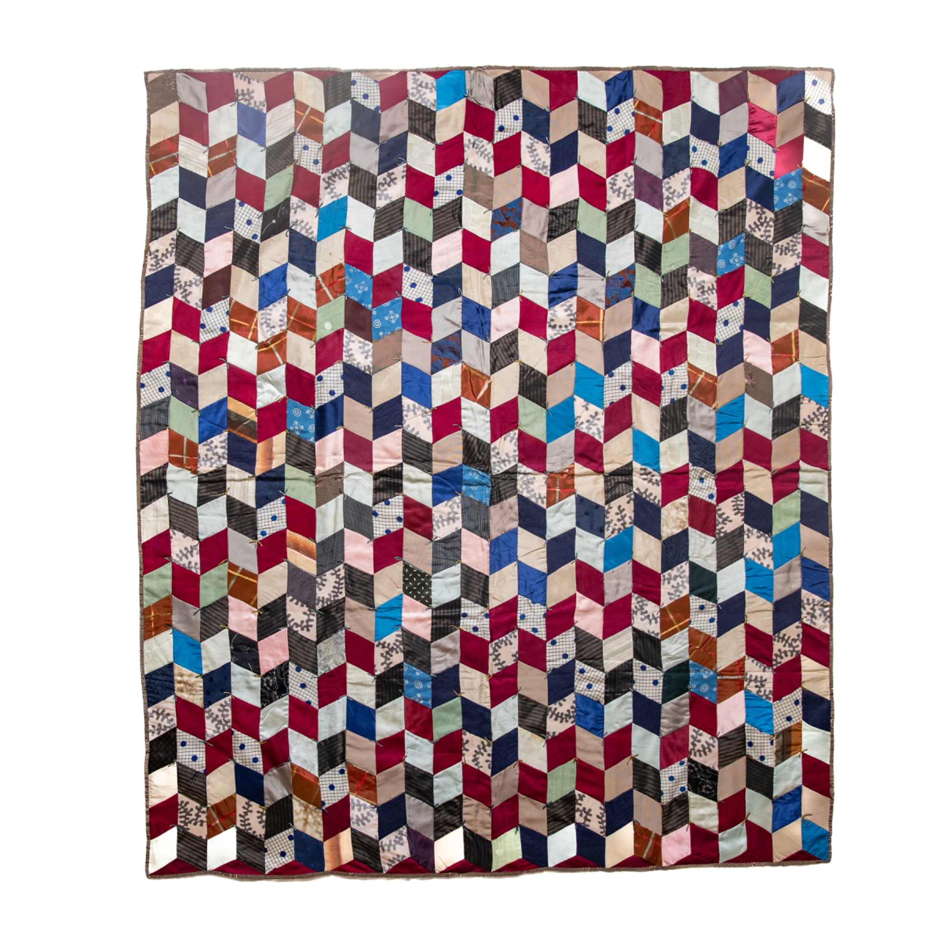 "One-Patch Diamond Quilt" by Bertha E. Ames