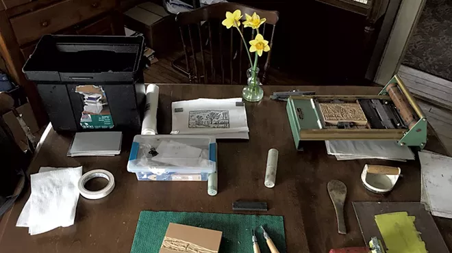 Image: An NVU Art Prof Teaches Printmaking Without a Printer
