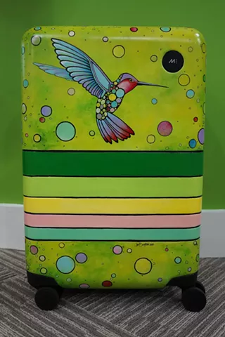 Image: Art to Go Hand-painted Luggage Auction