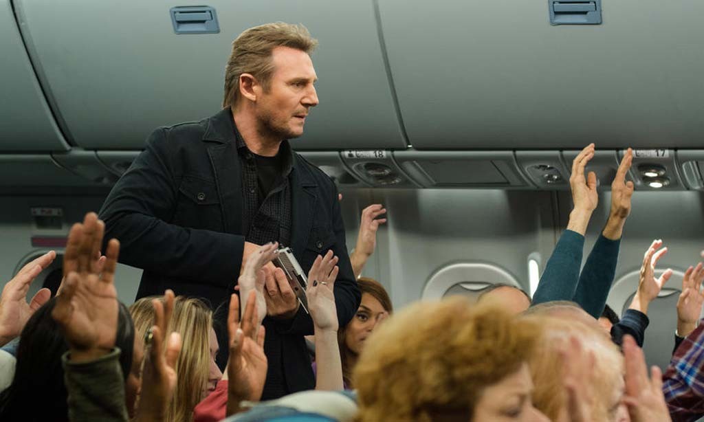BRUISING ALTITUDE Neeson searches for a texting terrorist in Collet-Serra's thriller.