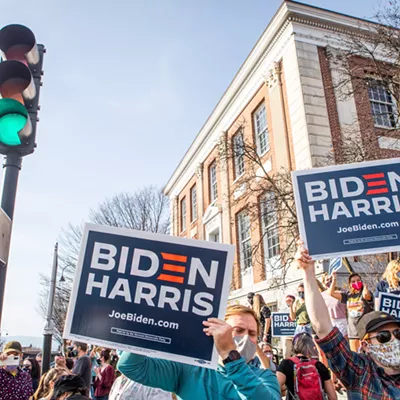 Image: Burlington Celebrates Biden and Harris' Victory