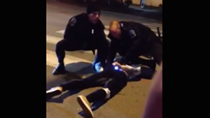 Burlington police reviewed the incident in this video, which was captured by a witness.