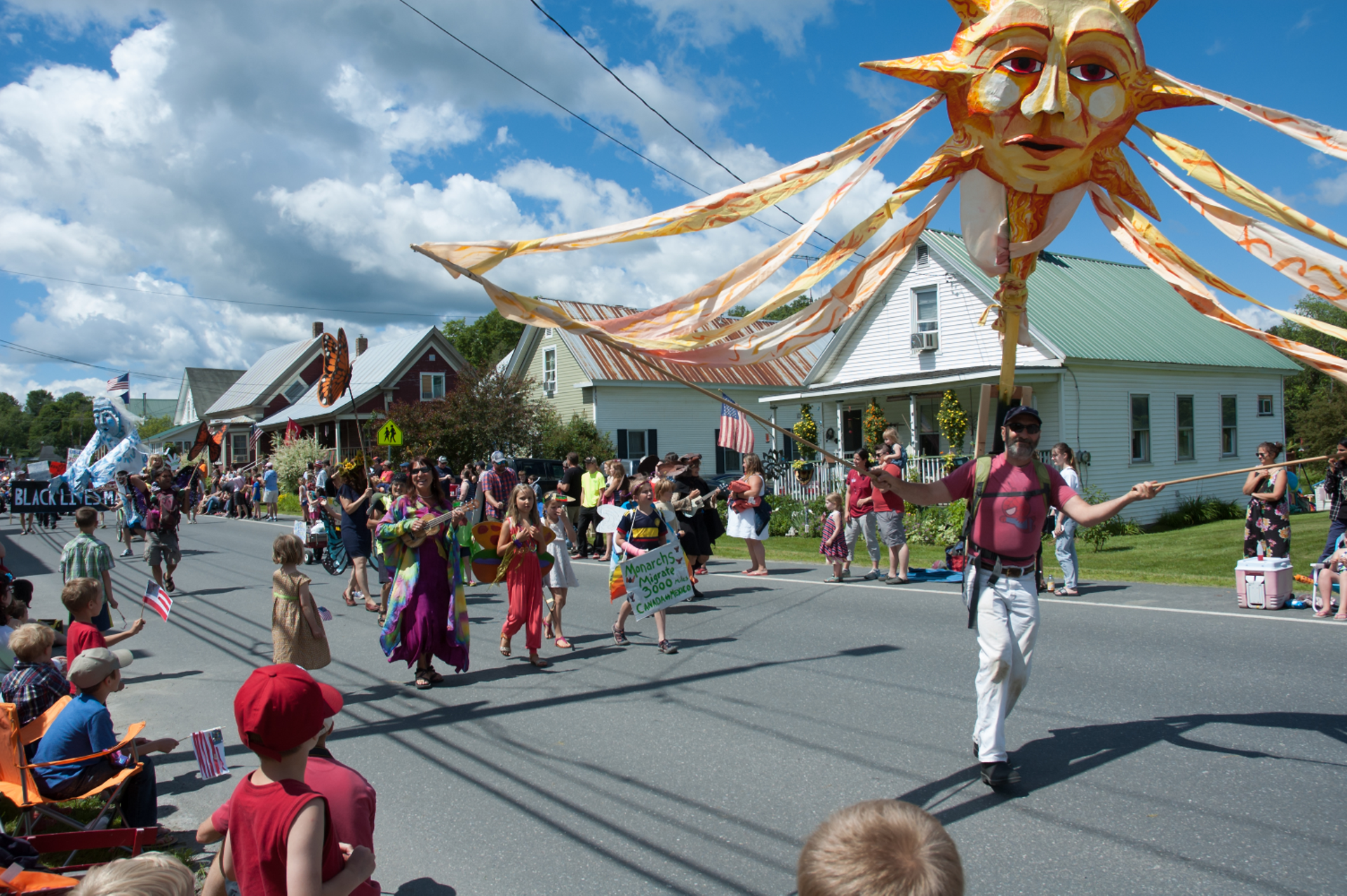 Bread & Puppet is a regular participant in the Cabot July 4 parade.
