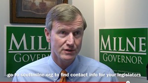 Scott Milne urges legislators to support his candidacy in latest web ad.