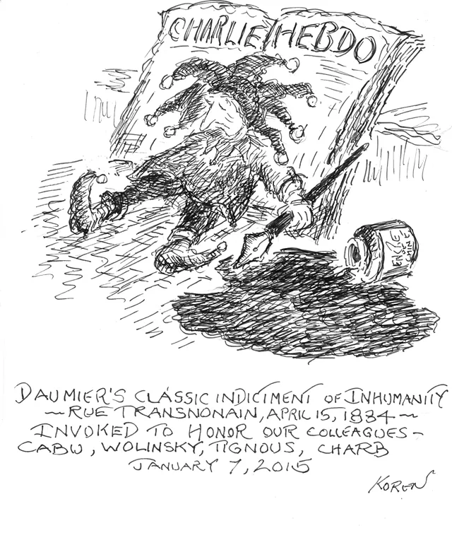 Cartoonist Ed Koren Responds to the Charlie Hebdo Massacre