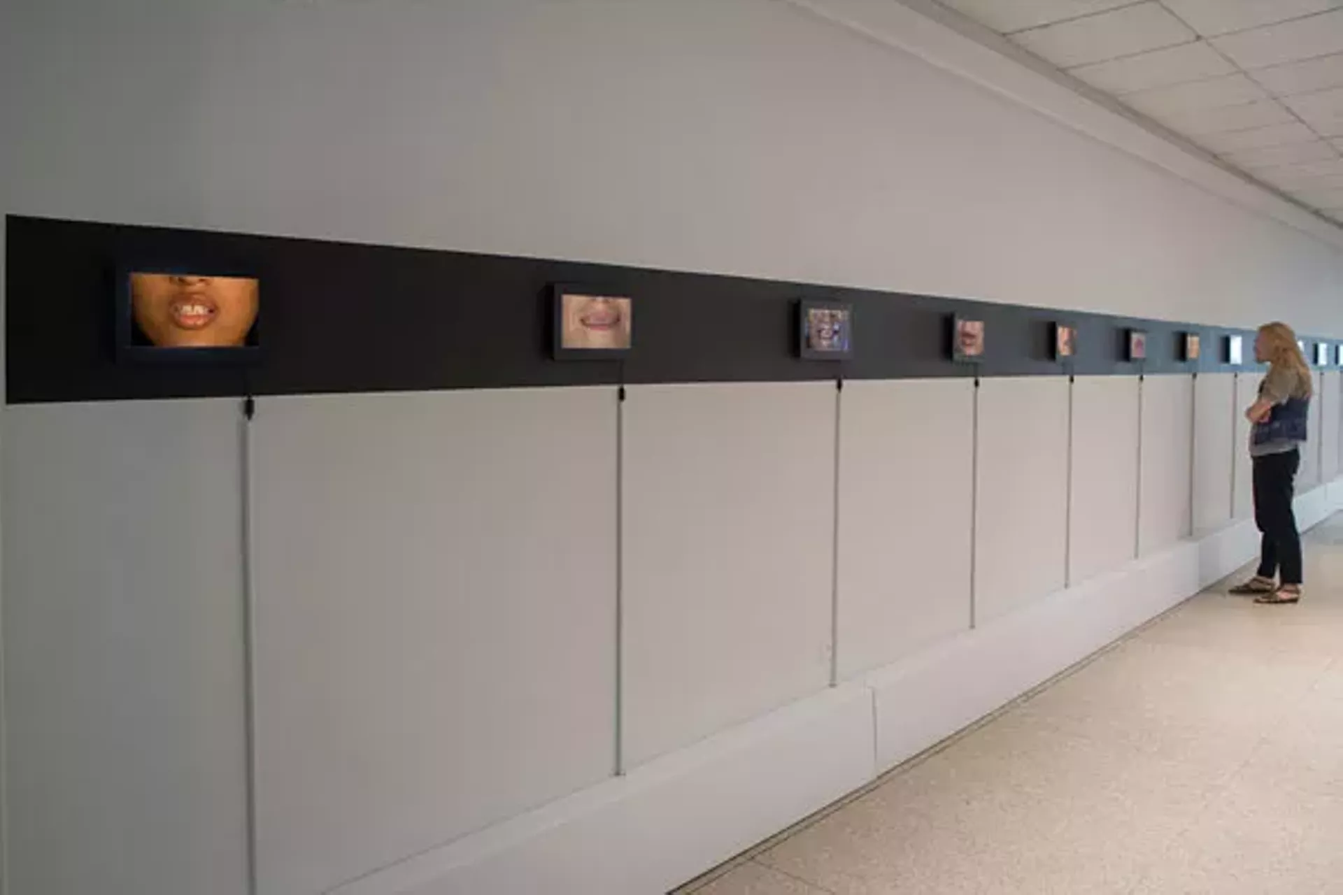 Installation view of "Voices" by Cat Del Buono