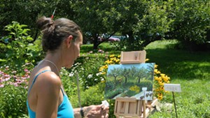 Chelsea Lindner at the 2013 Jericho Plein Air Festival