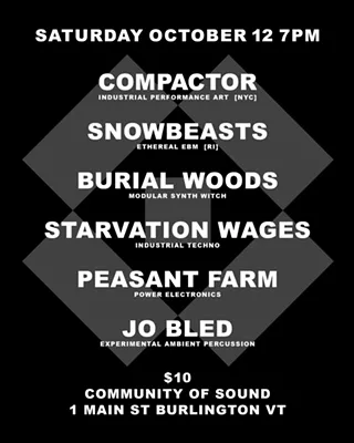 Image: Compactor, Snowbeasts, Burial Woods, Starvation Wages, Peasant Farm, Jo Bled