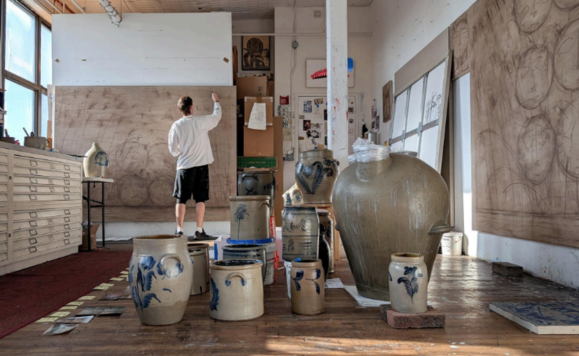 Timothy Curtis in the studio