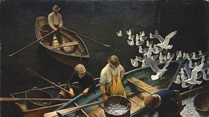 "Dark Harbor Fishermen" by N.C. Wyeth