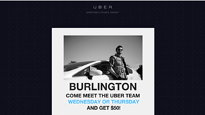 Email from Uber