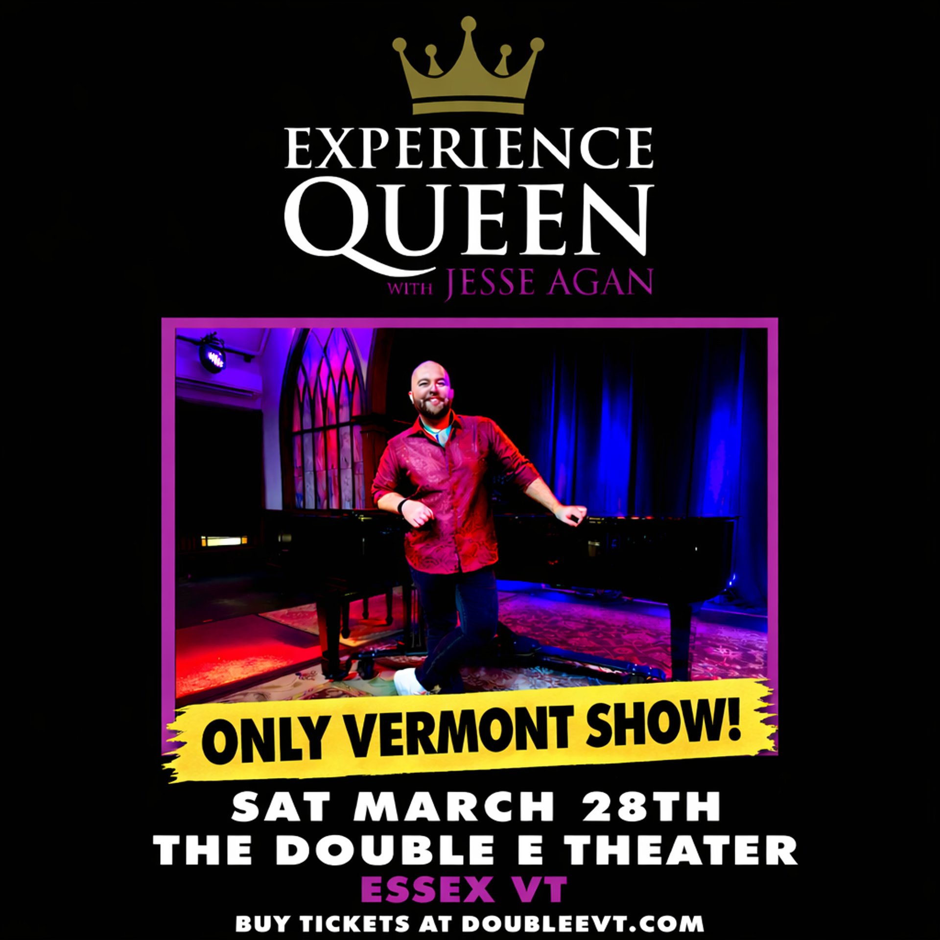 Experience Queen with Jesse Agan LIVE @ The Double E Theater