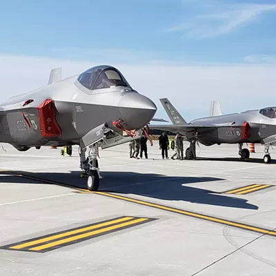Image: Pandemic Grounds Some Commercial Flights but F-35s Continue to Prowl Skies