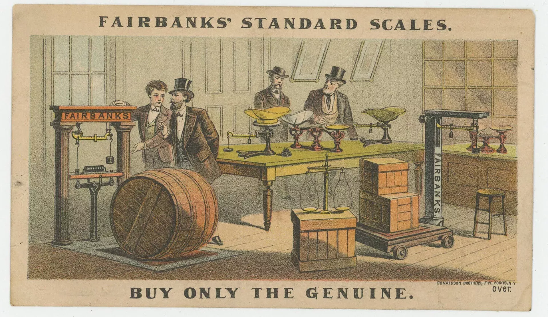 Historic ad for Fairbanks scales