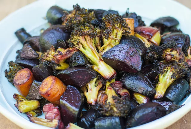 Farmers Market Kitchen: Roasted Broccoli With Root Vegetables