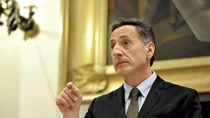 Gov. Peter Shumlin giving his State of the State address in 2014
