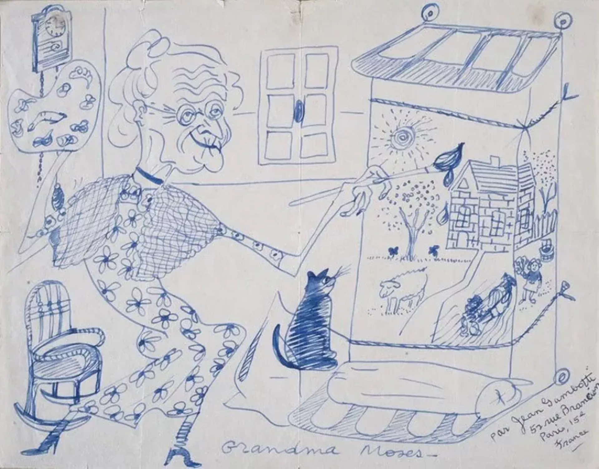 Drawing by Grandma Moses