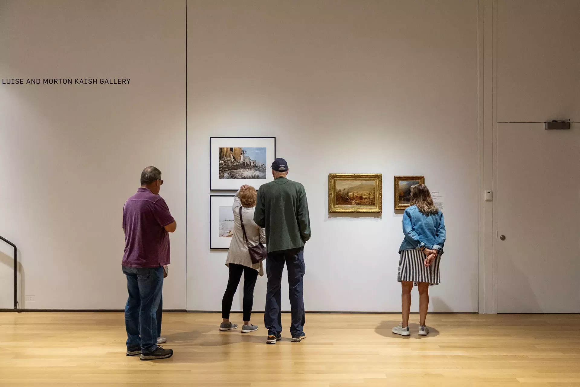 Visitors at the Hood Museum