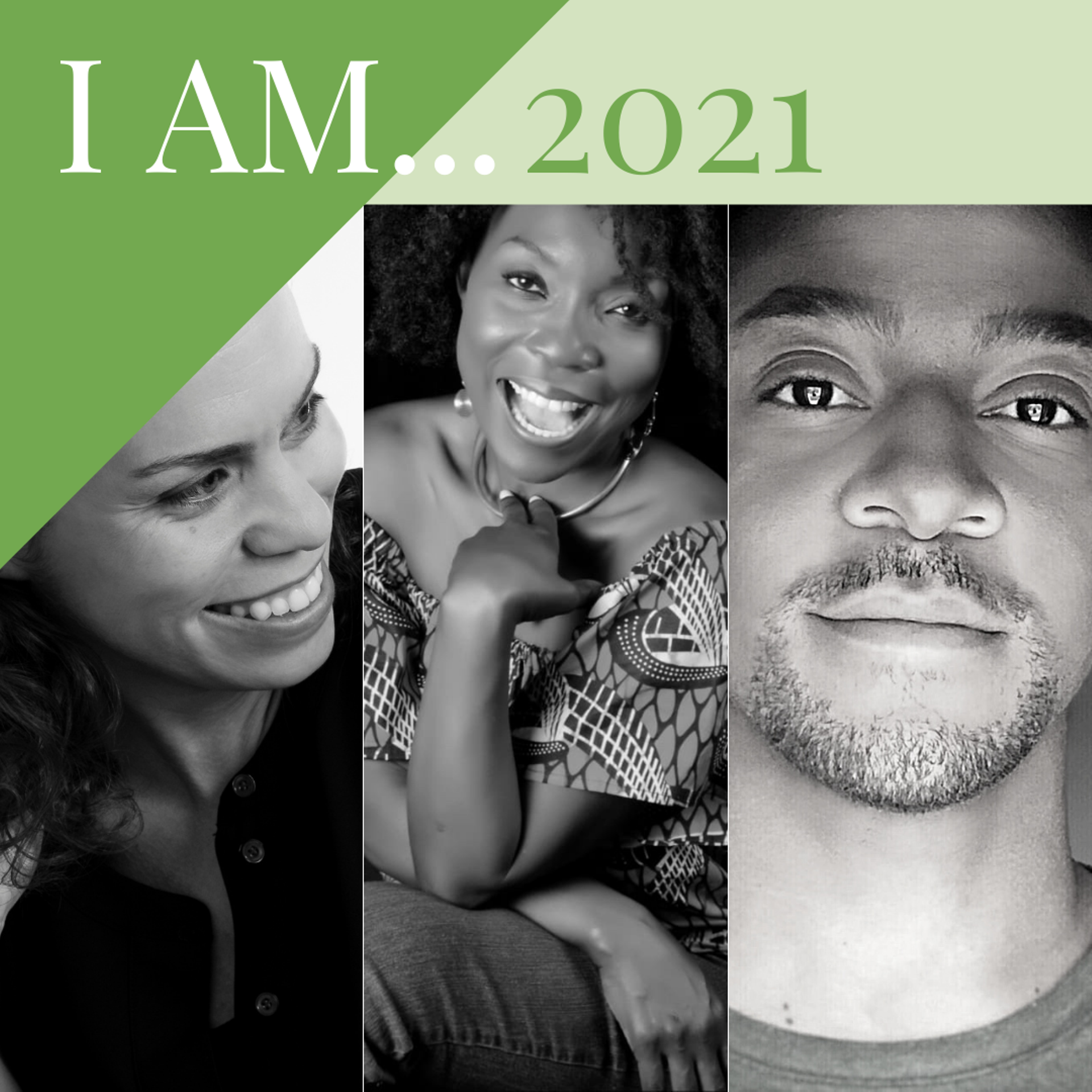 Jericho Parms, Kerubo Webster and Shani Stoddard, artists in the "I AM' exhibit
