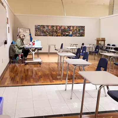Image: Inside the Downtown Burlington High School