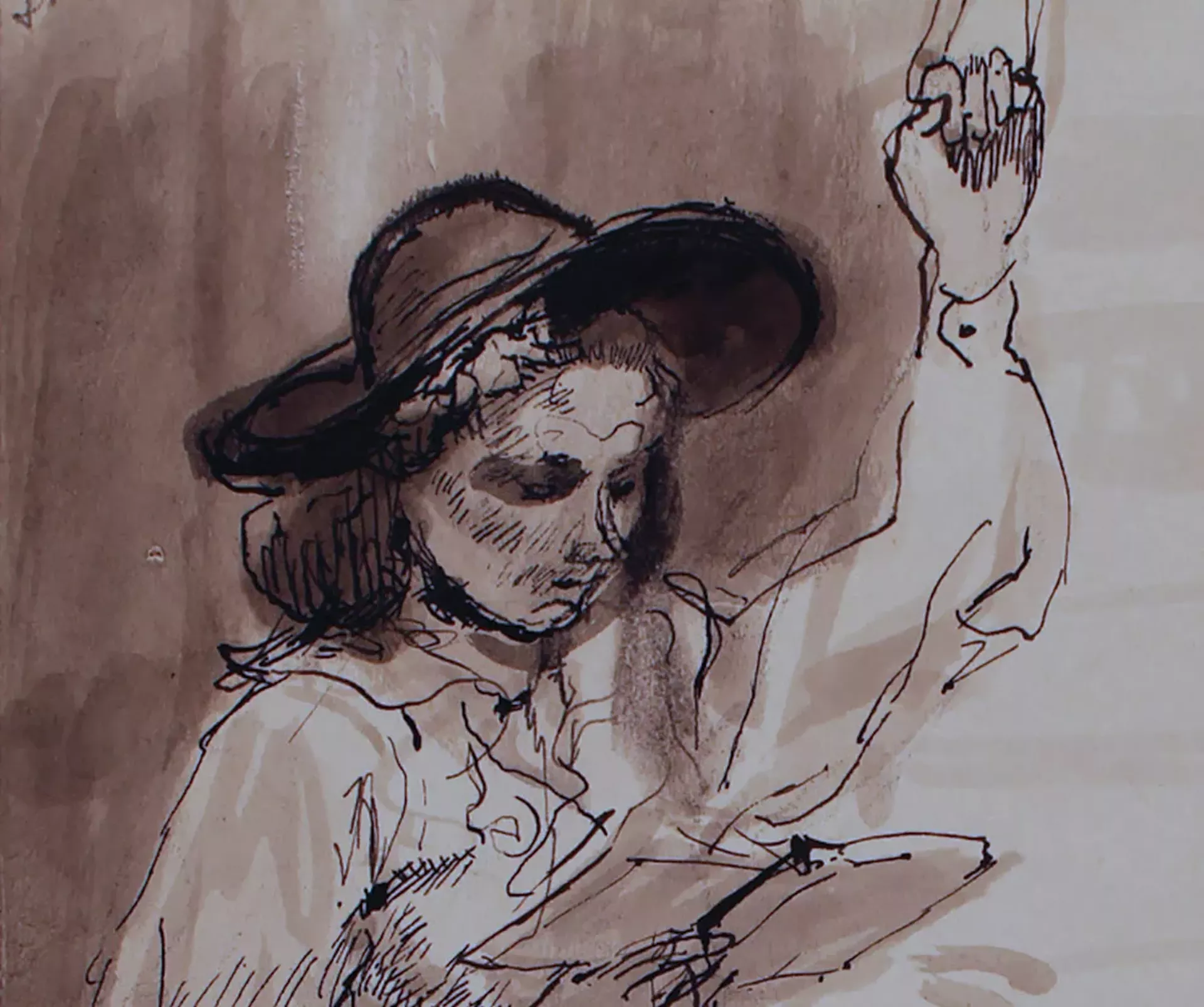 "Subway Reading" by Isobel Bishop