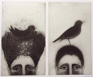 COURTESY OF TRPS - Itaglio etching by Judith Lampe