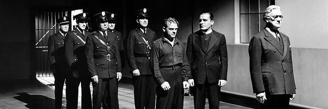 James Cagney (center) and Pat O'Brien (in priestly attire) in Angels With Dirty Faces - WARNER BROS. PICTURES