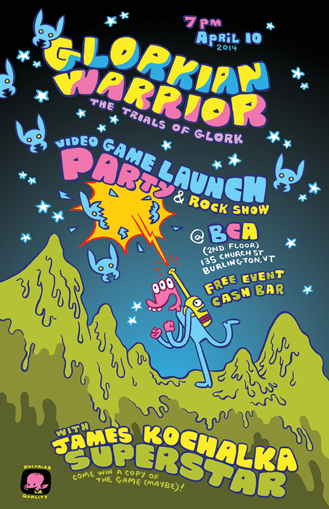 James Kochalka Launches New Video Game and Throws a Party