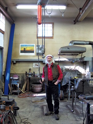 Jeffrey Sass in his studio - MEG BRAZILL