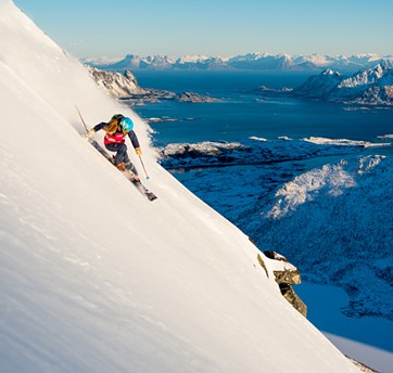 Kaylin Richardson skiing in Norway (in No Turning Back) - SVERRE HJORNEVIK &#124; WARREN MILLER ENTERTAINMENT