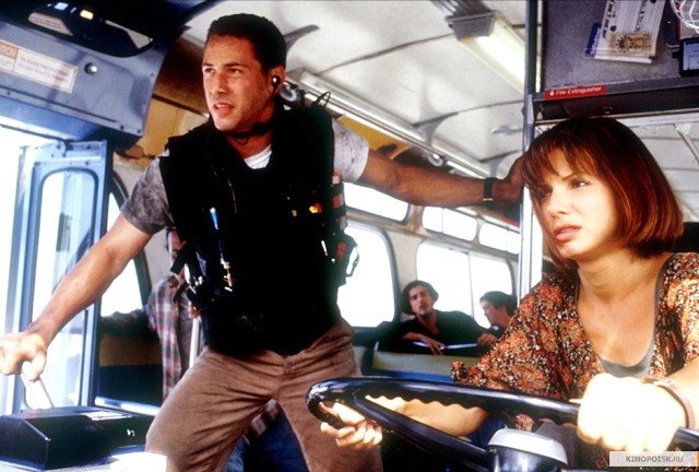 Keanu Reeves and Sandra Bullock in 'Speed' - TWENTIETH CENTURY FOX PICTURES