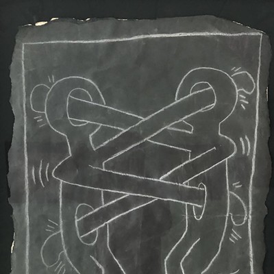 Keith Haring artwork, detail