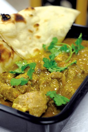 Lamb curry and naan - JEB WALLACE-BRODEUR