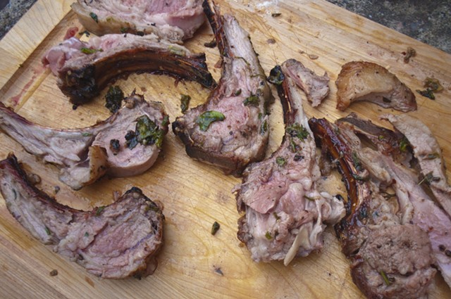 Lamb Lollipops: Even when cut with knives as dull as mine, these make a glorious hand-held feast. - HANNAH PALMER EGAN