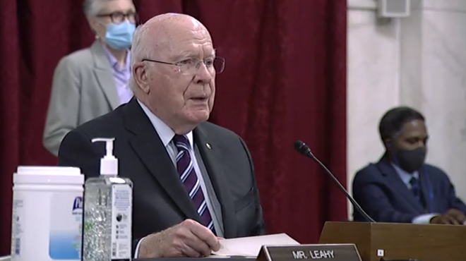 Image: Leahy Has No Virus Symptoms; Wants Confirmation Hearings Delayed