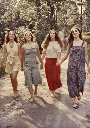 Left to right: sisters Joanne, Maggie,  Elizabeth and Katy Lesser in 1974 - COURTESY OF KATY LESSER