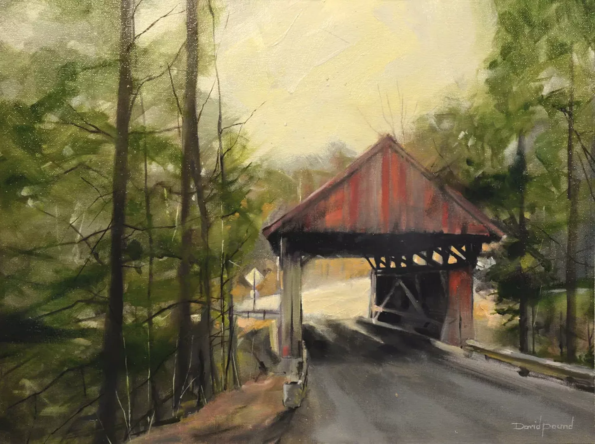 "Red Bridge, Morristown" by David Pound