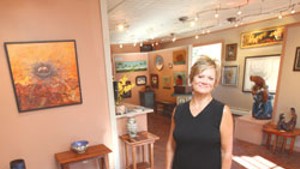 Liza Myers in her gallery