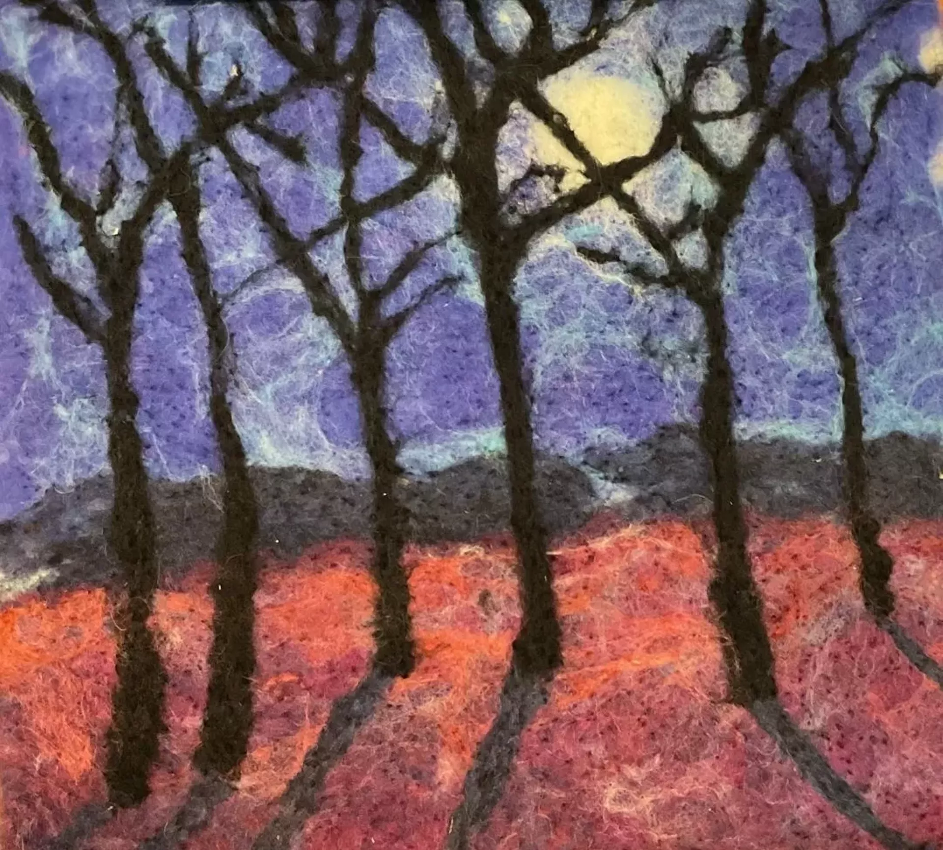 Chris Foster Moon Shadows, Wool, 2025