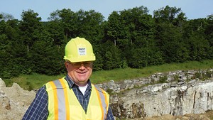 Mark Buckley, environmental, health, safety and quality manager for NYCO Minerals at the company&#8217;s mining site in Lewis, N.Y.