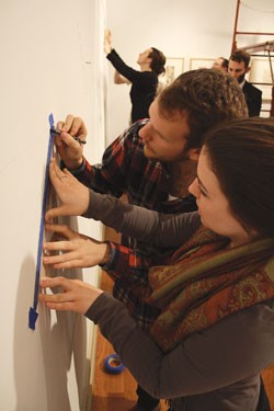 Middlebury College art students