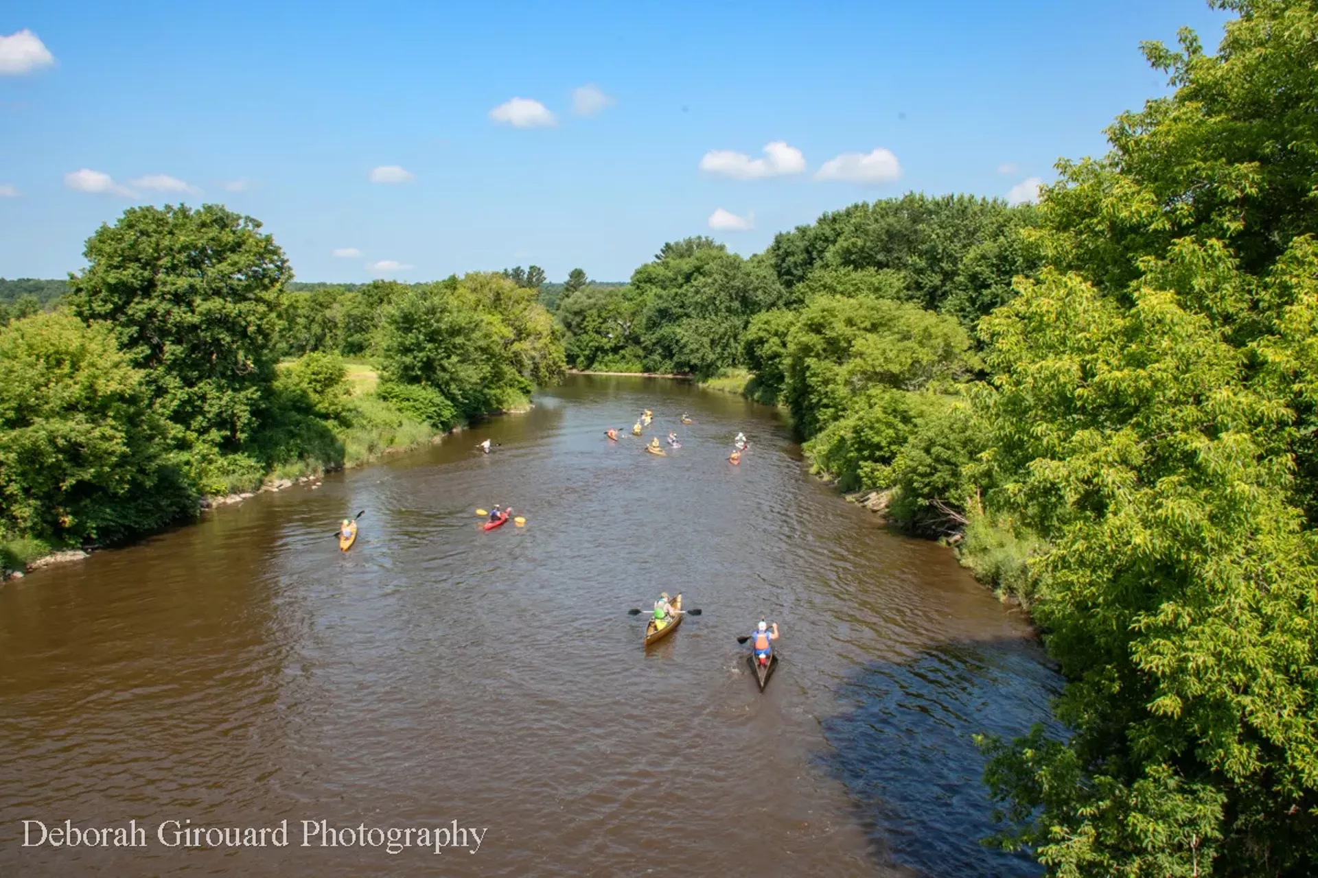 Paddles make their way down the Missisquoi River.