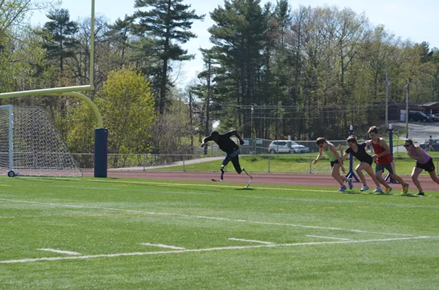 Athletic Star and Amputee Returns to Burlington High School