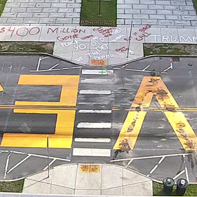 Image: Cops Search for Vandal Who Targeted Black Lives Matter Mural at Statehouse