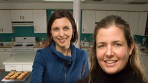 Nicci Micco and Jessie Price in the EatingWell Test Kitchen