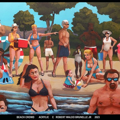"Beach Crowd" by Robert Waldo Brunelle Jr.